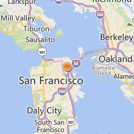 American Conservatory Theater Location Map - City View