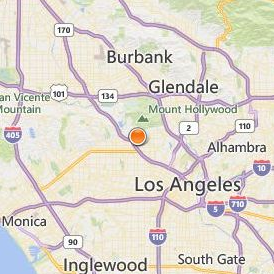 American Film Institute Conservatory Location Map - City View
