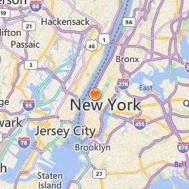 American Musical and Dramatic Academy Location Map - City View