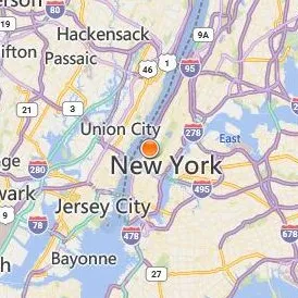 American Musical and Dramatic Academy Location Map - City View