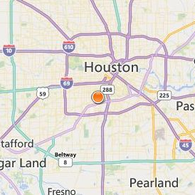 The University of Texas MD Anderson Cancer Center Location Map - City View