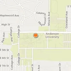 Anderson University Indiana Location Map - Street View
