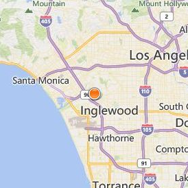 Antioch University Los Angeles Location Map - City View