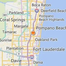 Arizona College of Nursing Fort Lauderdale Location Map - City View
