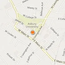 Asbury University Location Map - Street View