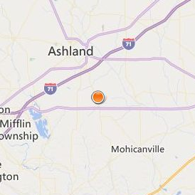 Ashland County West Holmes Career Center Location Map - City View