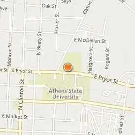 Athens State University Location Map - Street View