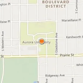 Aurora University Location Map - Street View