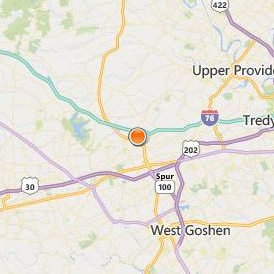 Automotive Training Center Exton Location Map - City View