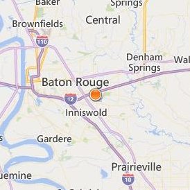 Aveda Institute Baton Rouge Location Map - City View