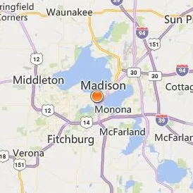Aveda Institute Madison Location Map - City View