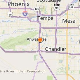 Aveda Institute Phoenix Location Map - City View