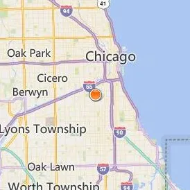 Aviation Institute of Maintenance Chicago Location Map - City View