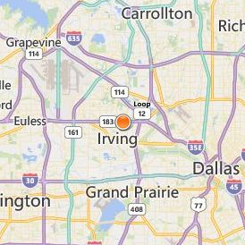 Aviation Institute of Maintenance Dallas Location Map - City View