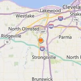 Baldwin Wallace University Location Map - City View