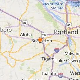 Northwest College Beaverton Location Map - City View