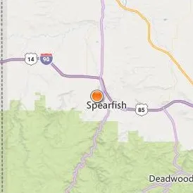 Black Hills State University Location Map - City View