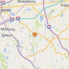 Blackstone Valley Vocational Regional School District Location Map - City View