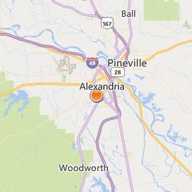 Blue Cliff College Alexandria Location Map - City View