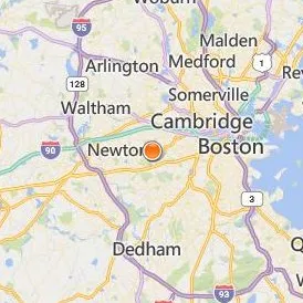 Boston College Location Map - City View
