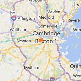 Boston Graduate School of Psychoanalysis Location Map - City View