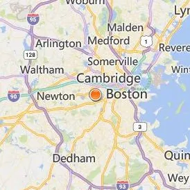Boston Graduate School of Psychoanalysis Location Map - City View
