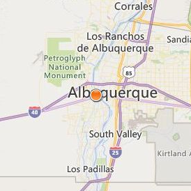 Brookline College Albuquerque Location Map - City View