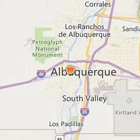 Brookline College Albuquerque Location Map - City View