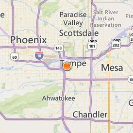 Brookline College Tempe Location Map - City View