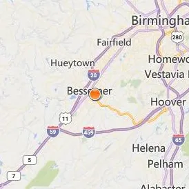 Brown Beauty Barber School Location Map - City View