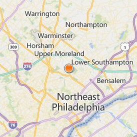 Bryn Athyn College of the New Church Location Map - City View