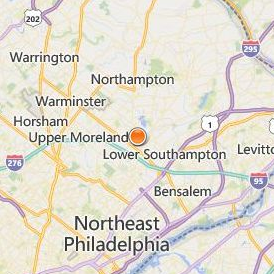 Bucks County School of Beauty Culture Location Map - City View