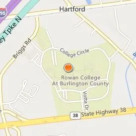 Rowan College at Burlington County Location Map - Street View