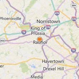 Cabrini University Location Map - City View