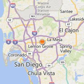 California Barber and Beauty College Location Map - City View