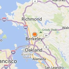 California Jazz Conservatory Location Map - City View