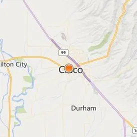 California State University Chico Location Map - City View