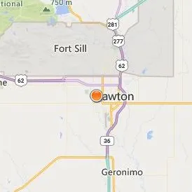 Cameron University Location Map - City View