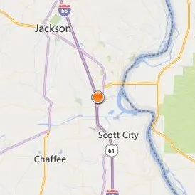 Cape Girardeau Career and Technology Center Location Map - City View