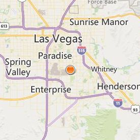 Carrington College Las Vegas Location Map - City View