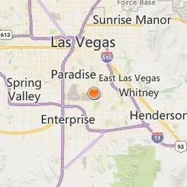 Carrington College Las Vegas Location Map - City View