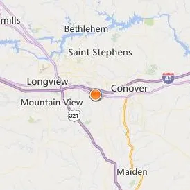 Catawba Valley Community College Location Map - City View