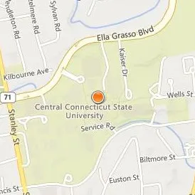 Central Connecticut State University Location Map - Street View