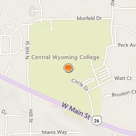 Central Wyoming College Location Map - Street View