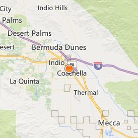 CET Coachella Location Map - City View