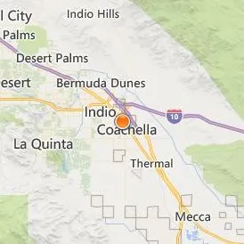 CET Coachella Location Map - City View