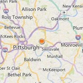Chatham University Location Map - City View