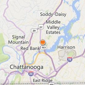 Chattanooga College Medical Dental and Technical Careers Location Map - City View