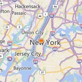 Circle in the Square Theatre School Location Map - City View