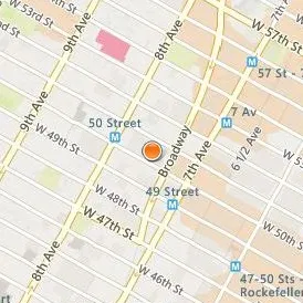 Circle in the Square Theatre School Location Map - Street View